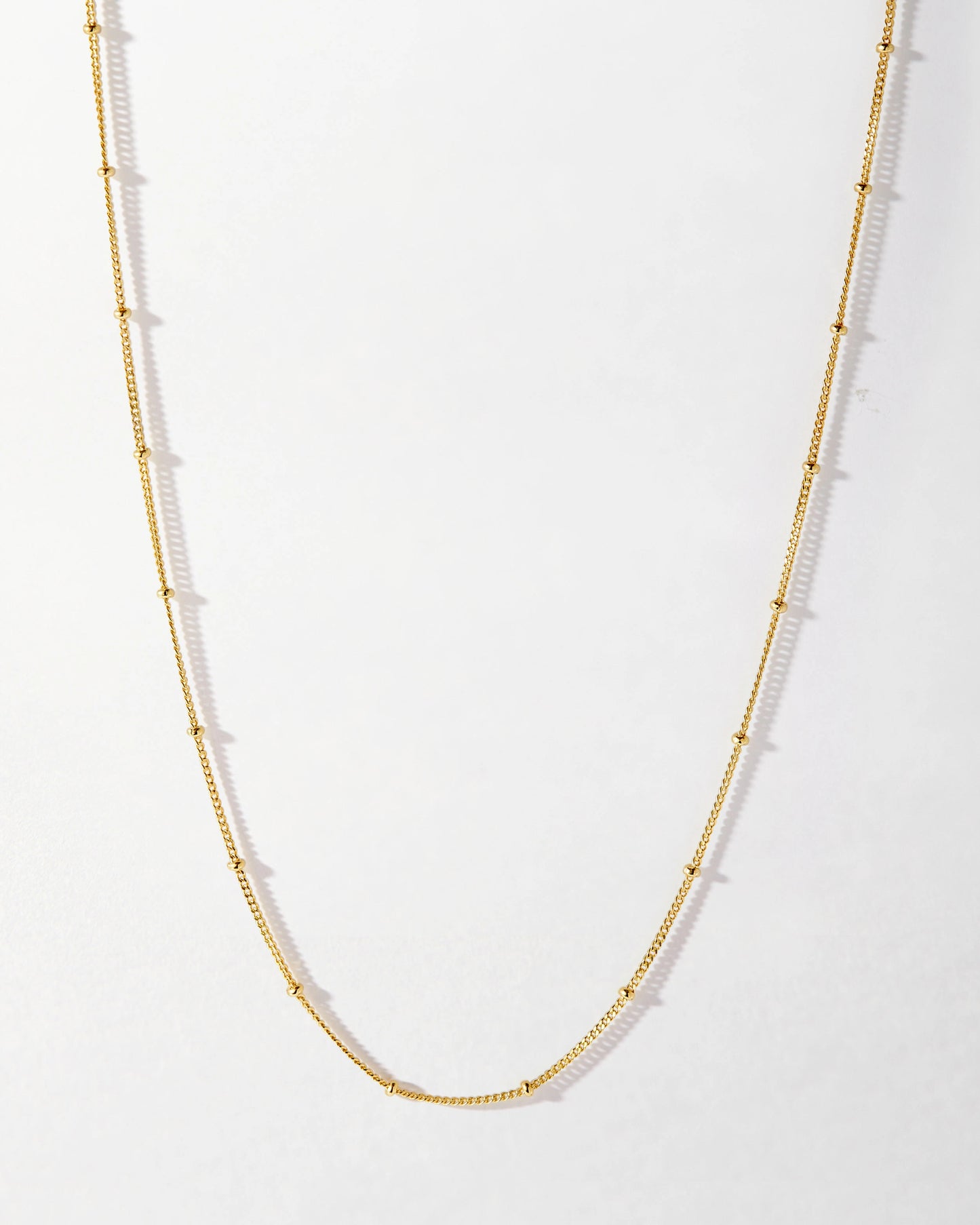 Ball Chain Necklace 18k Gold Plated
