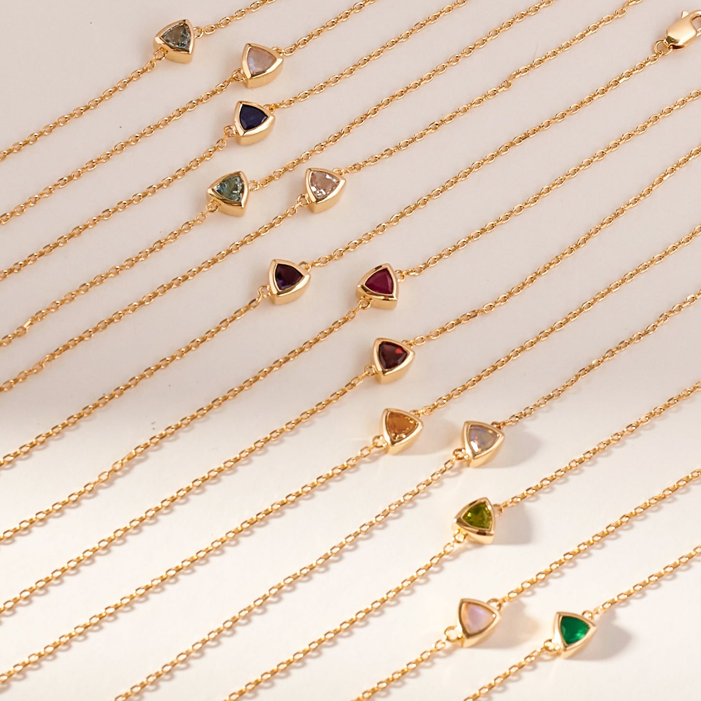 Opal October Birthstone Bracelet - Gold