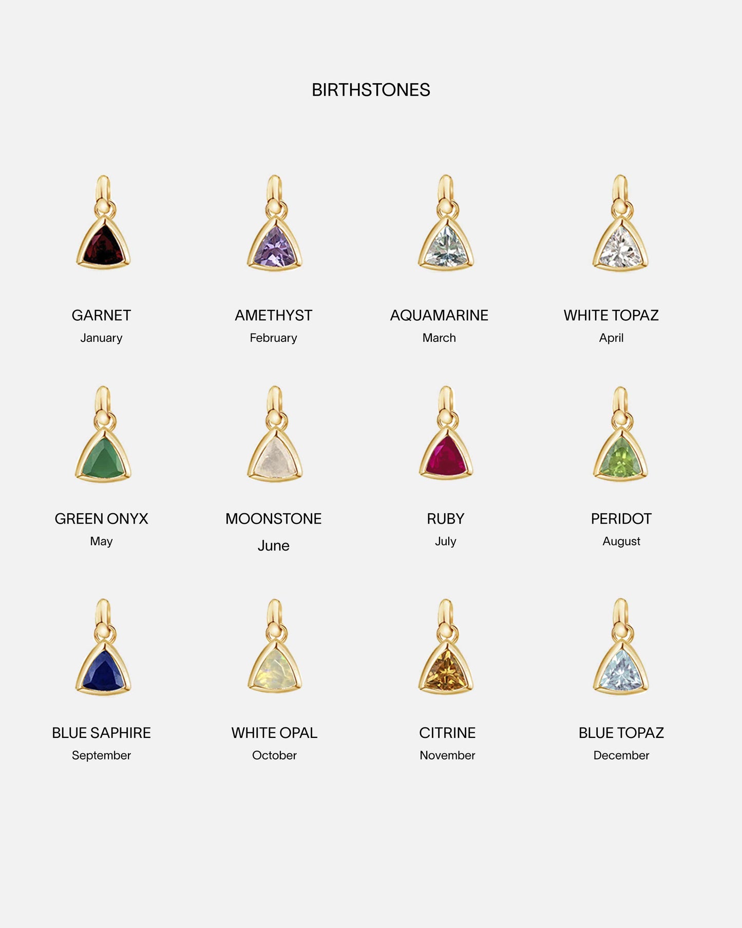 Gold Selected Birthstone