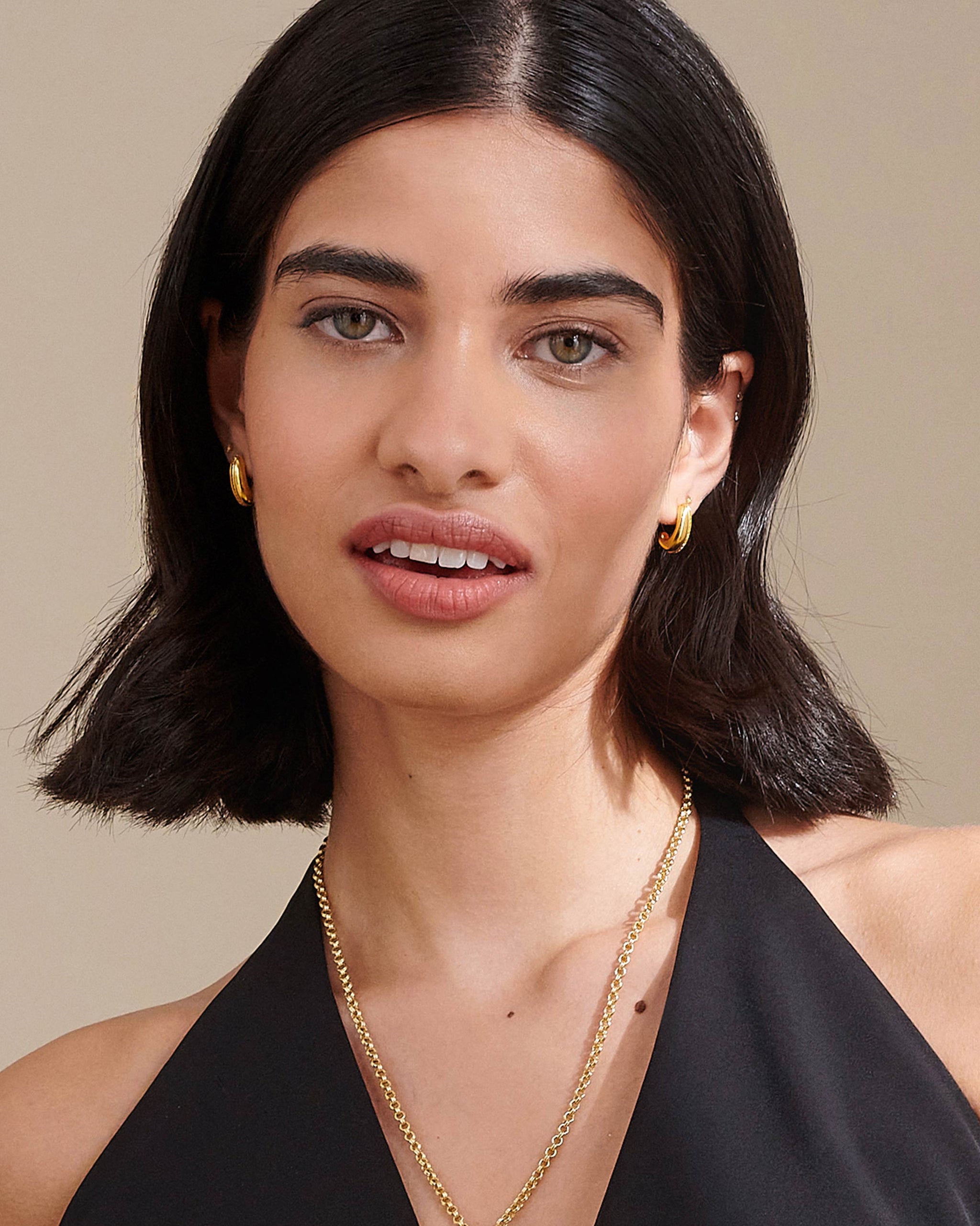 Charlotte Collins Dome Pavé Stud Earrings EDGE of EMBER