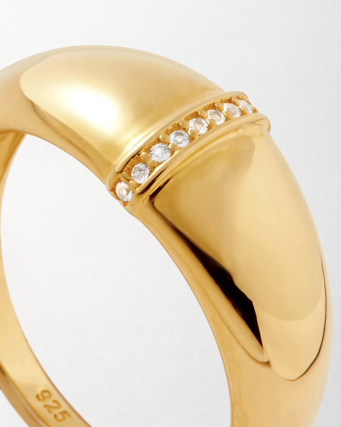 Charlotte Collins Dome Pavé Ring