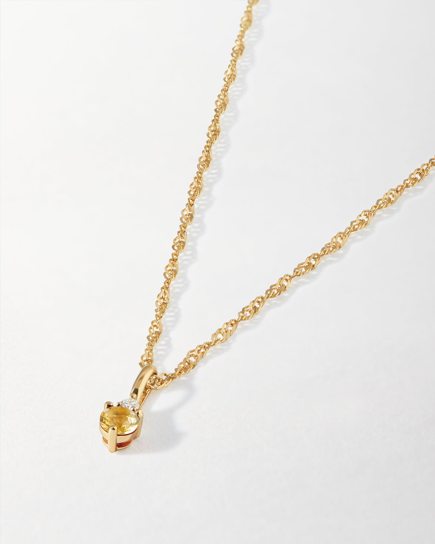 14ct Gold Birthstone Necklace