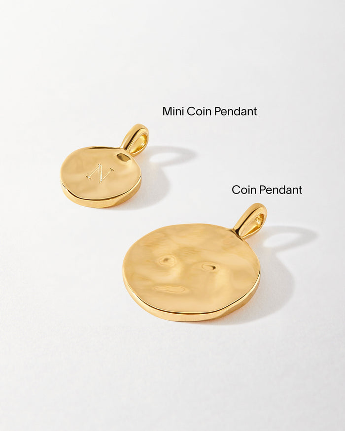 Mini Coin Pendant - Gold