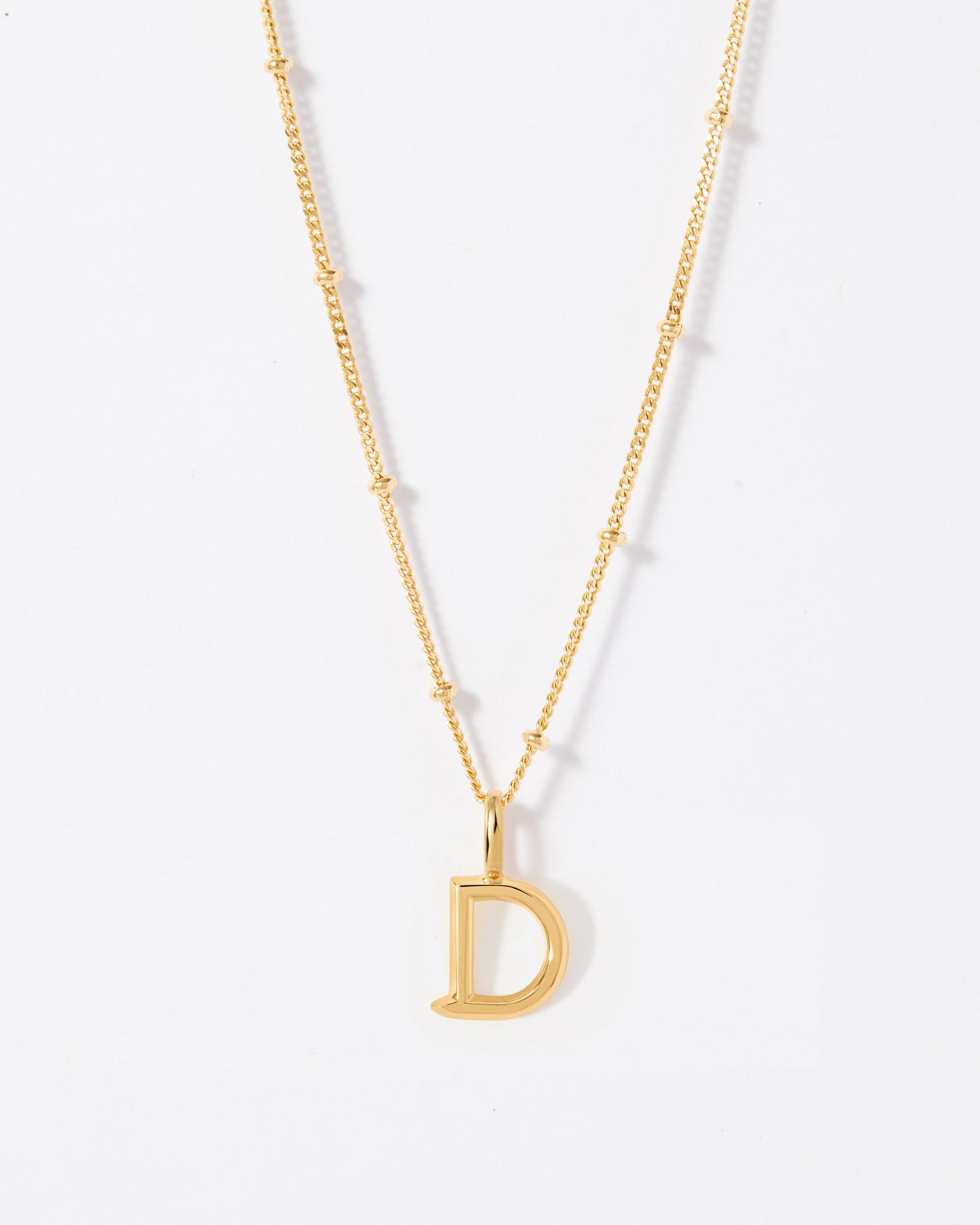 Selected Gold Mini Initial Necklace