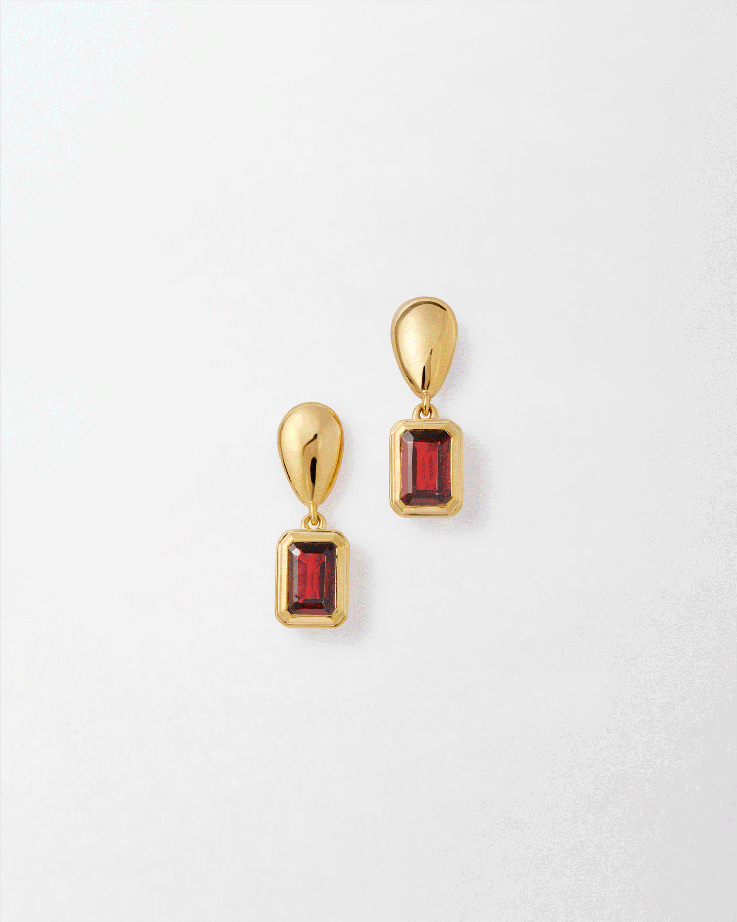 Pebble Birthstone Drop Earrings