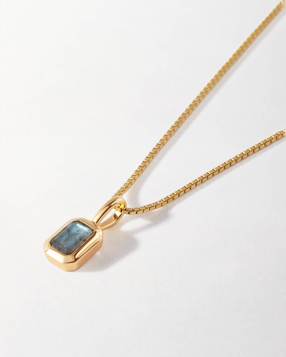 Deco Labradorite Gemstone Necklace