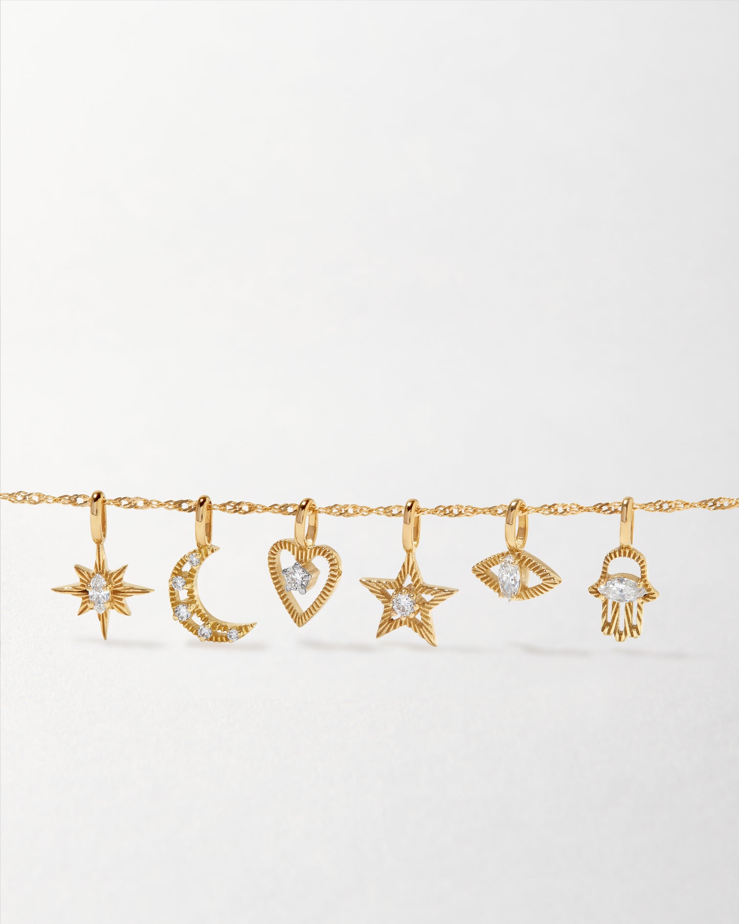 North Star Diamond Pendant Necklace
