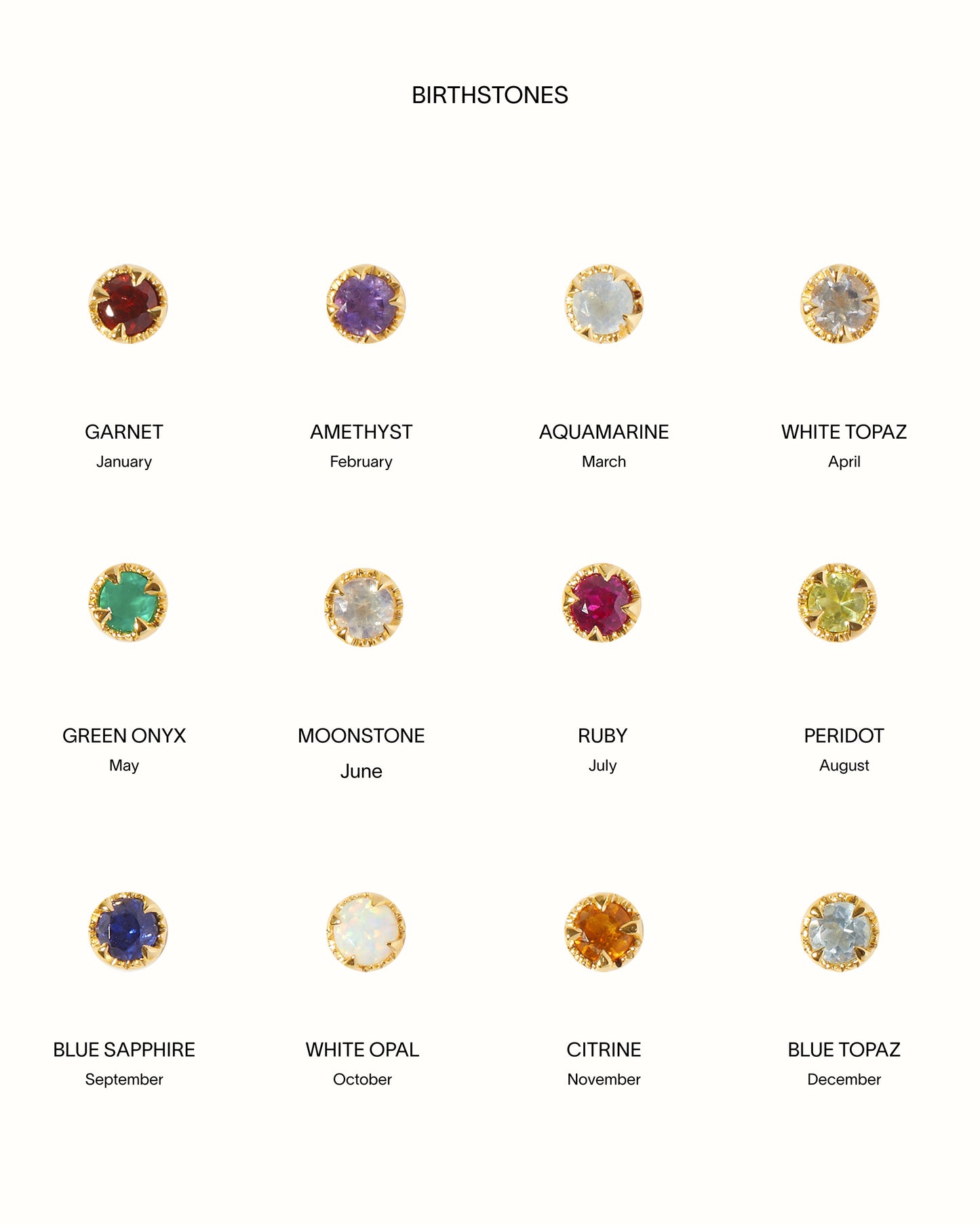 Ruby July Birthstone Studs