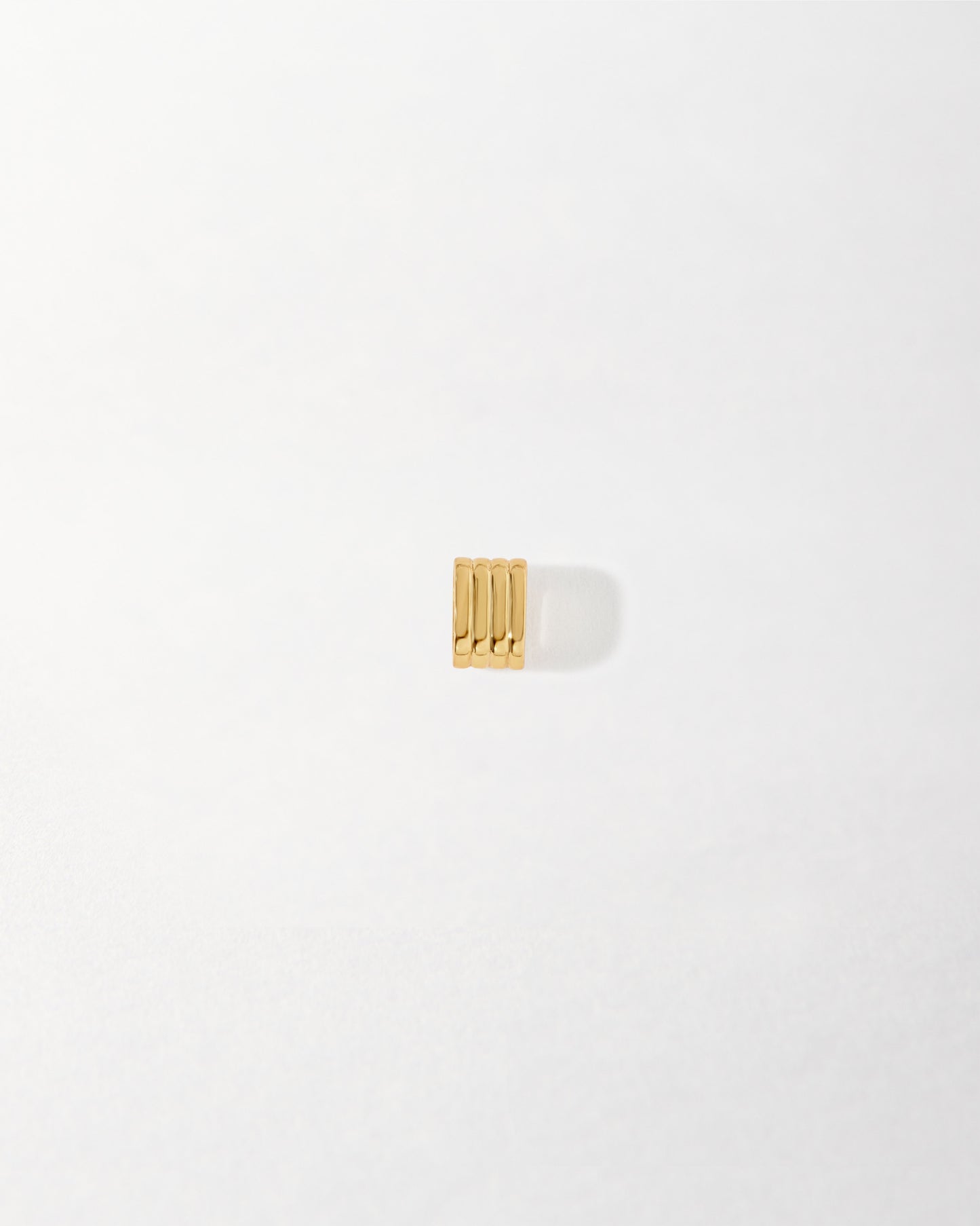 Mini 18ct Gold Necklace Spacer in gold-plated sterling silver, a sustainable, finely crafted pendant detail perfect for layering with recycled metals and ethical sourcing.