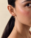 Ruby Heart Earrings Set