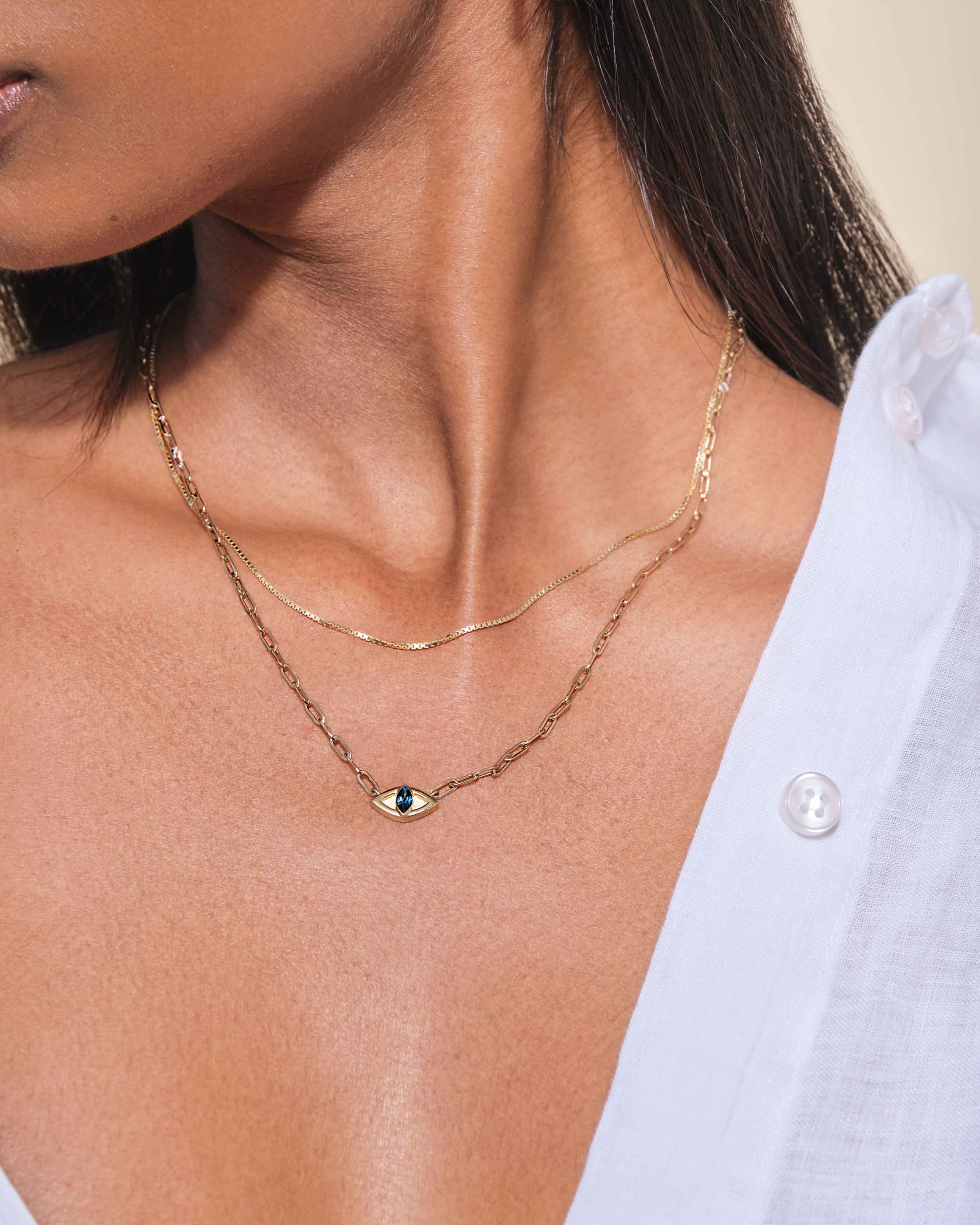 Evil Eye Statement Necklace – EDGE of EMBER