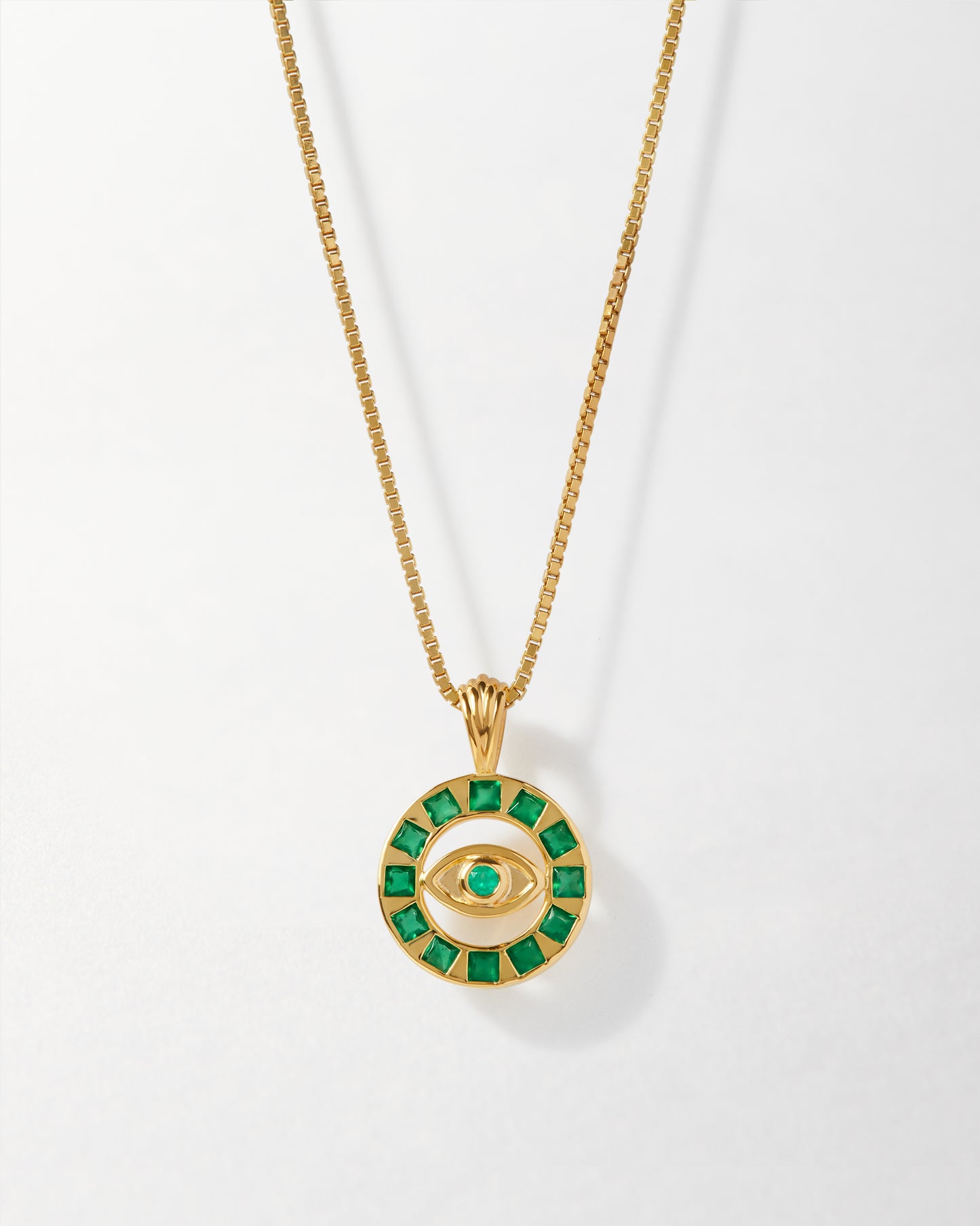 Evil Eye Round Necklace