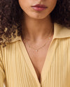Marquise Solitaire Station Diamond Necklace