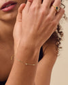 Marquise Solitaire Station Diamond Bracelet