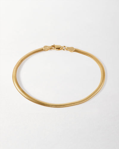 Flat Snake Chain Bracelet