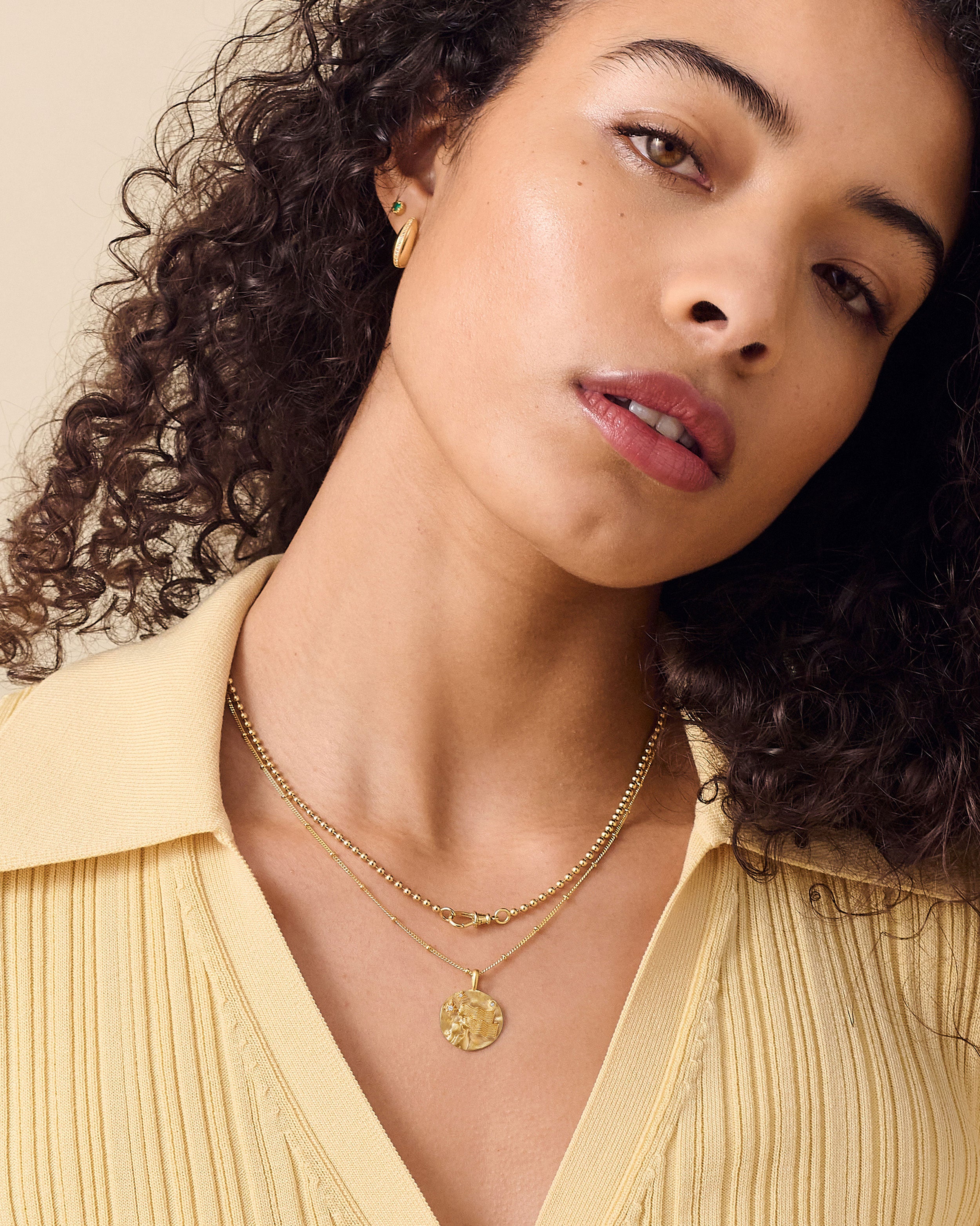 アクセサリー inimeg gemini 2mm dark plated foxtail necklace with forged carbon pendant