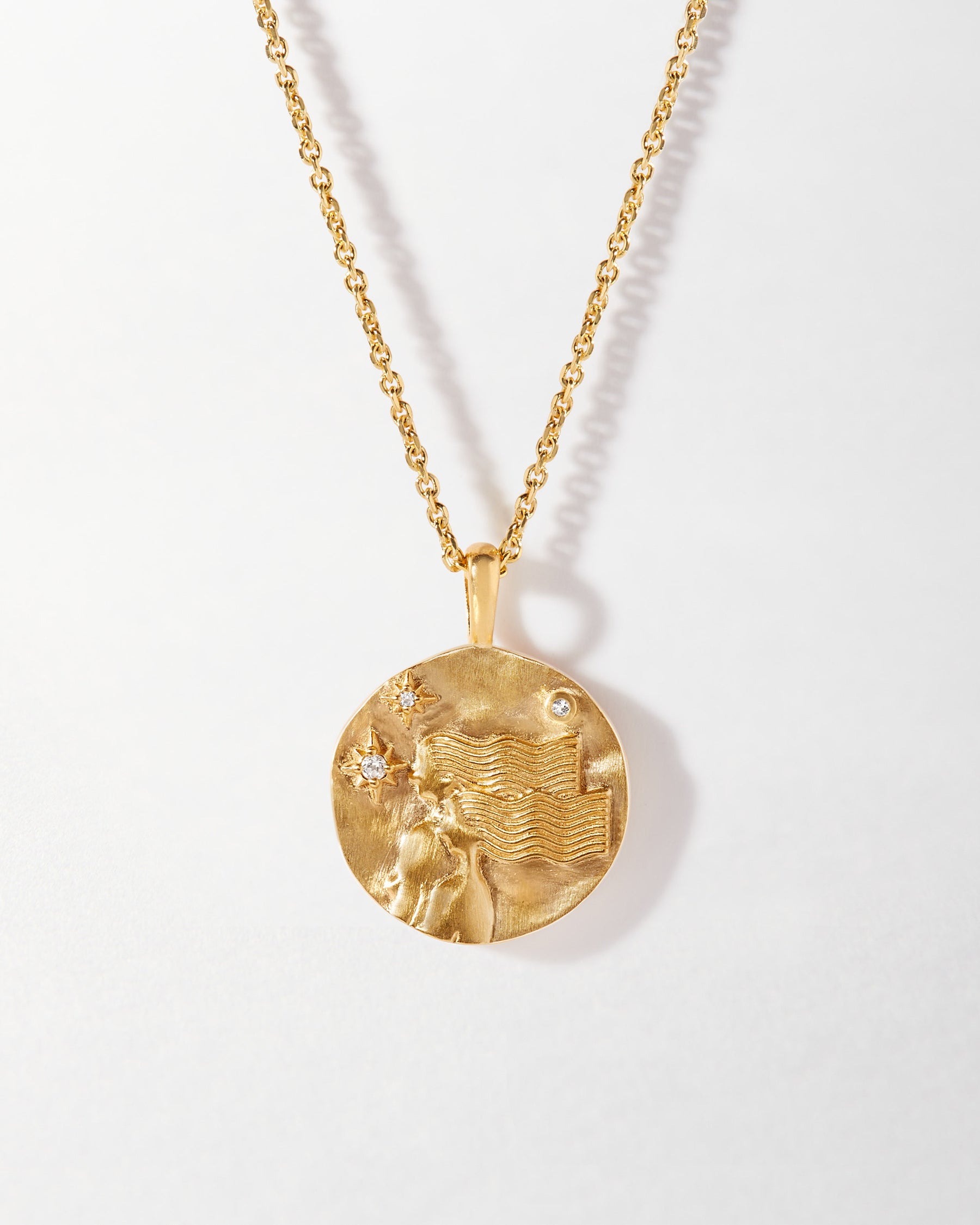 Gold Gemini Star Sign Necklace | New Look