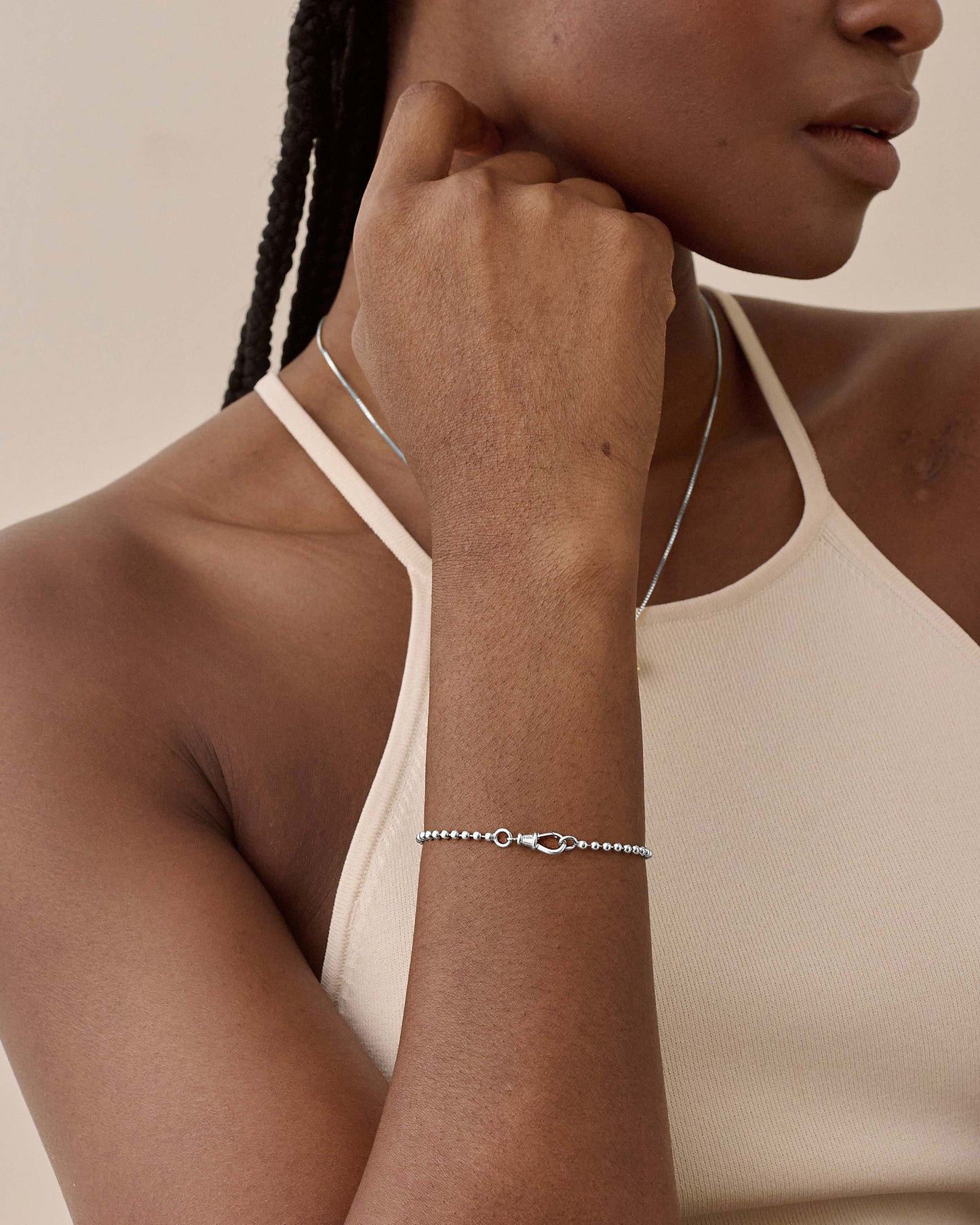 Globe Chain Bracelet - Silver