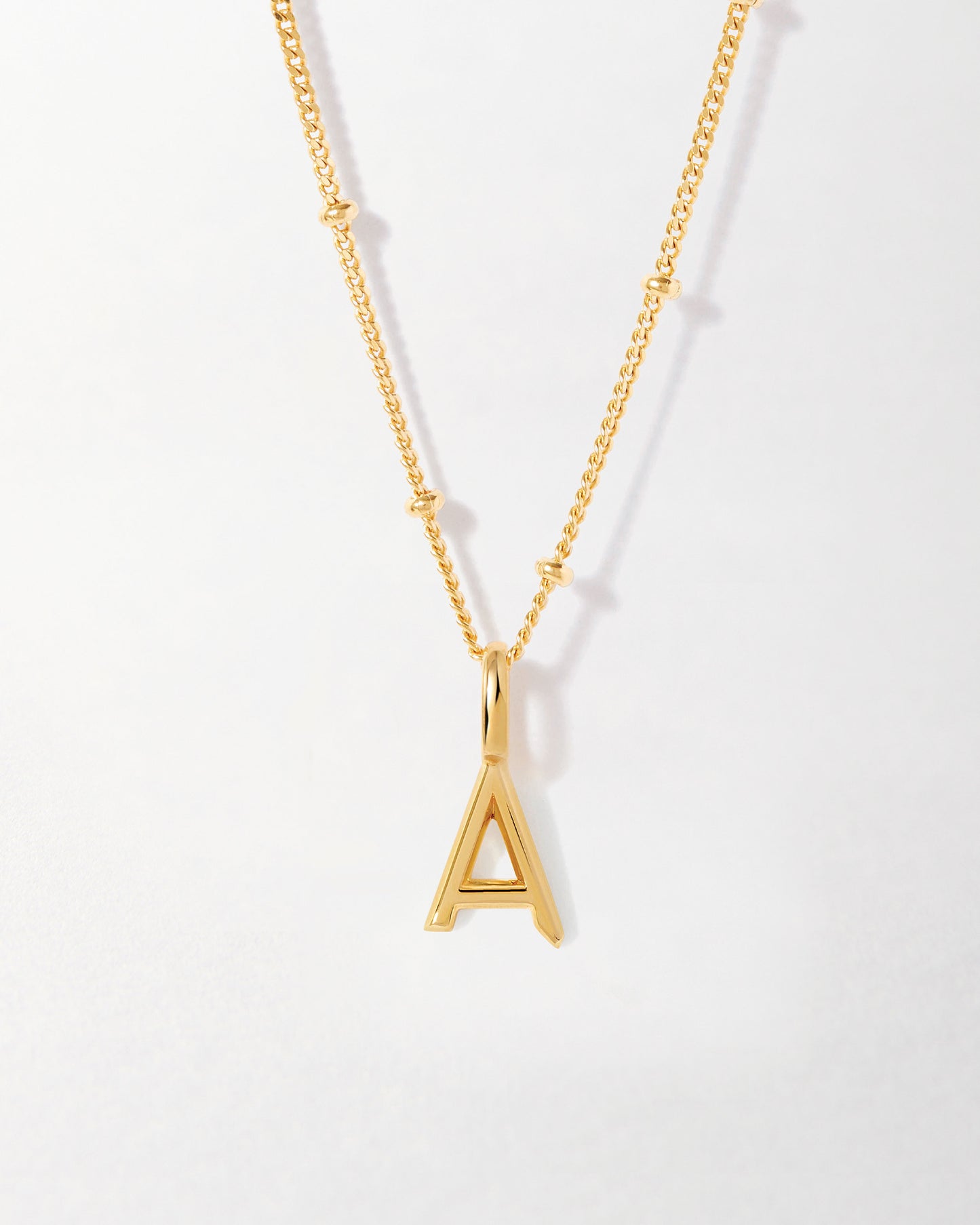 Mini Initial Necklace - Gold