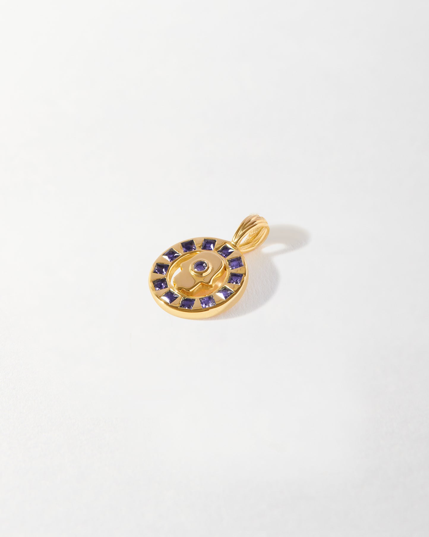 Hamsa Round Pendant