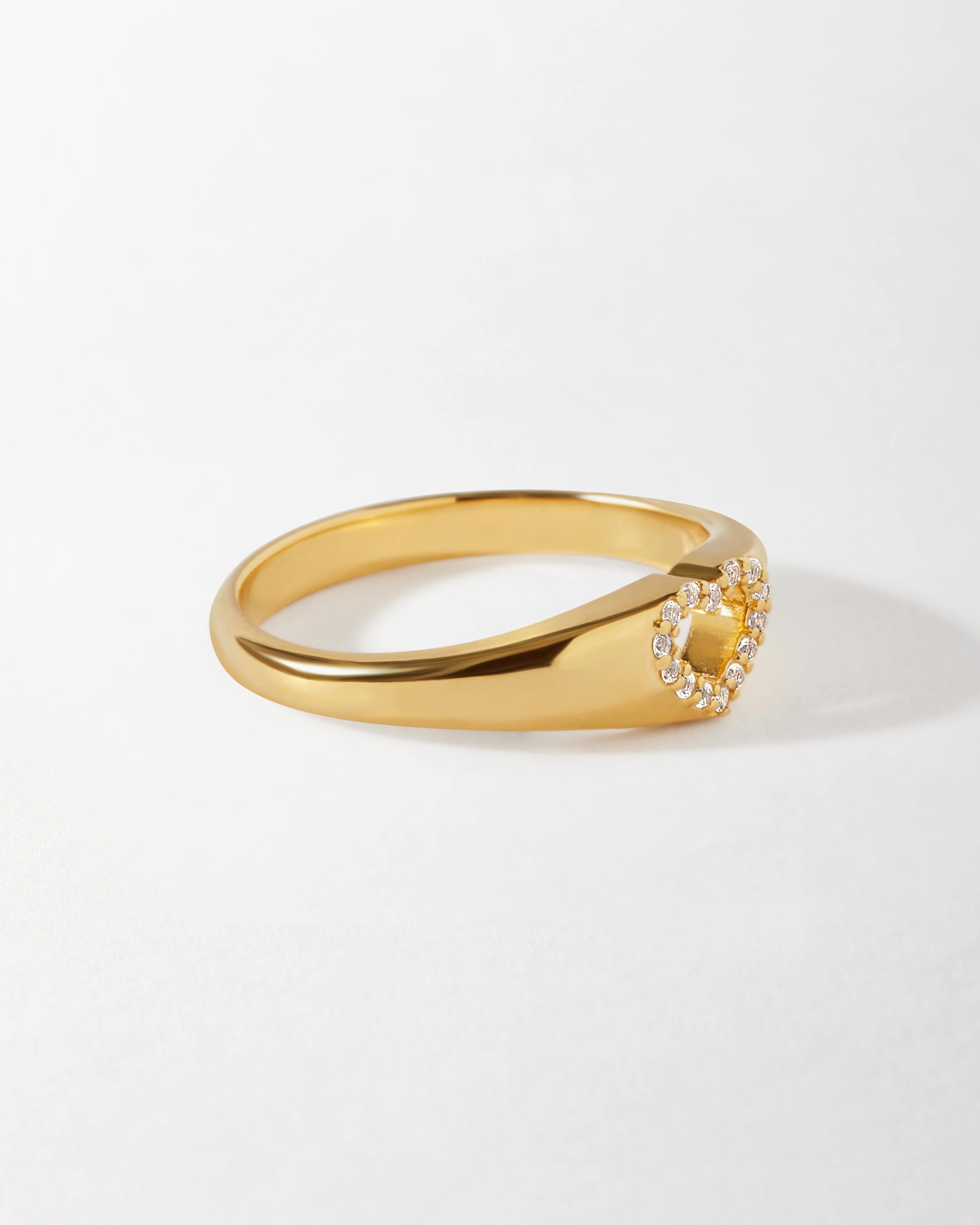 Sophia Heart Pinky Signet Ring | Iram Shelton Jewellery 