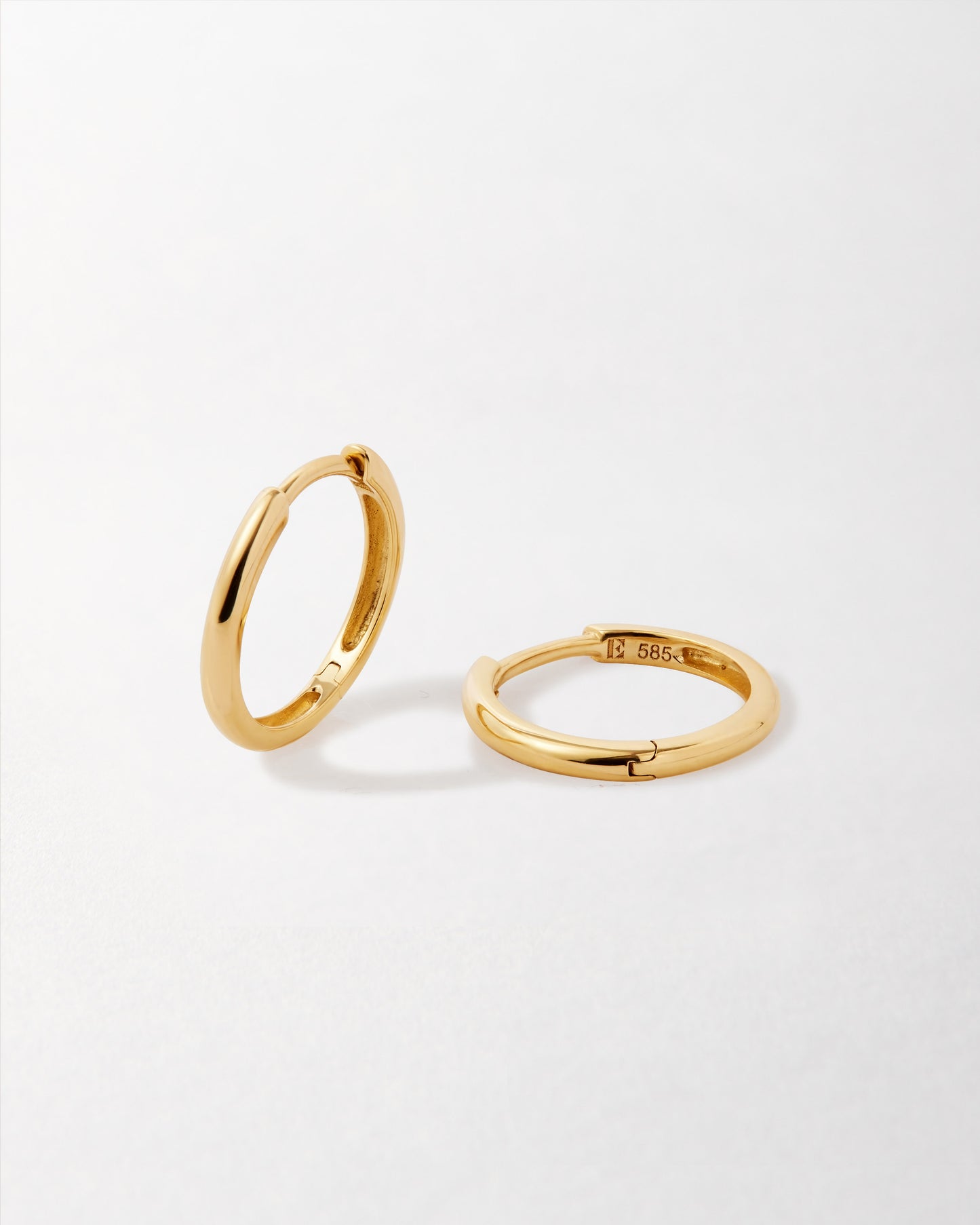 Solid Gold Huggie Hoop Earrings