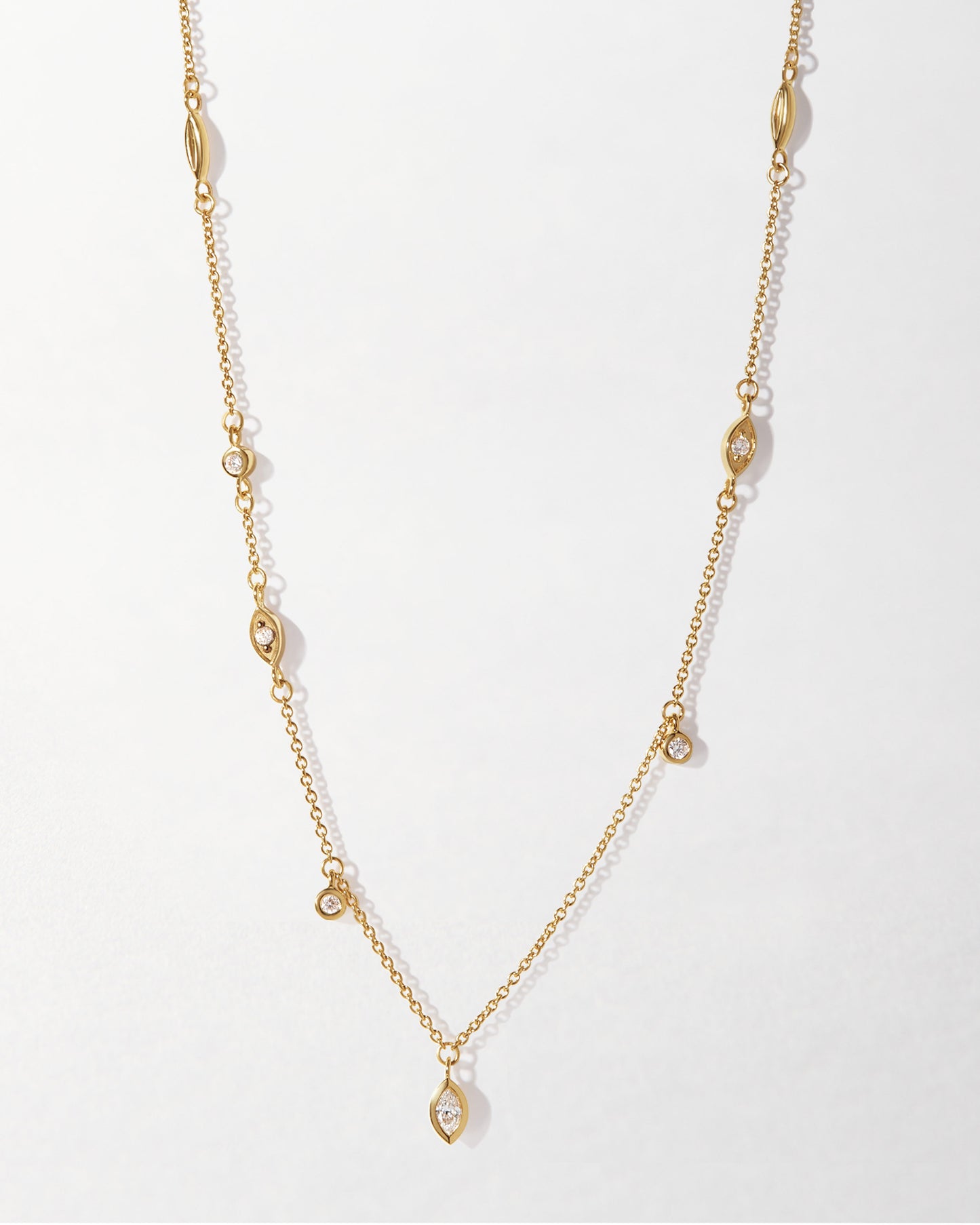 Victoria Droplet Diamond Necklace