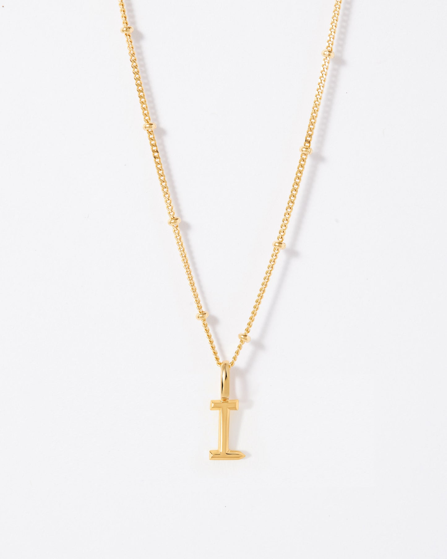 Selected Gold Mini Initial Necklace