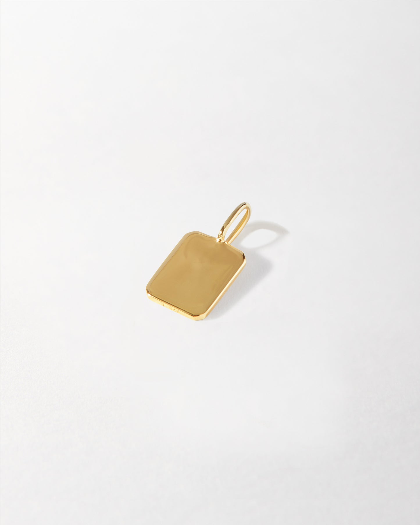 Initial Tag Pendant - Gold