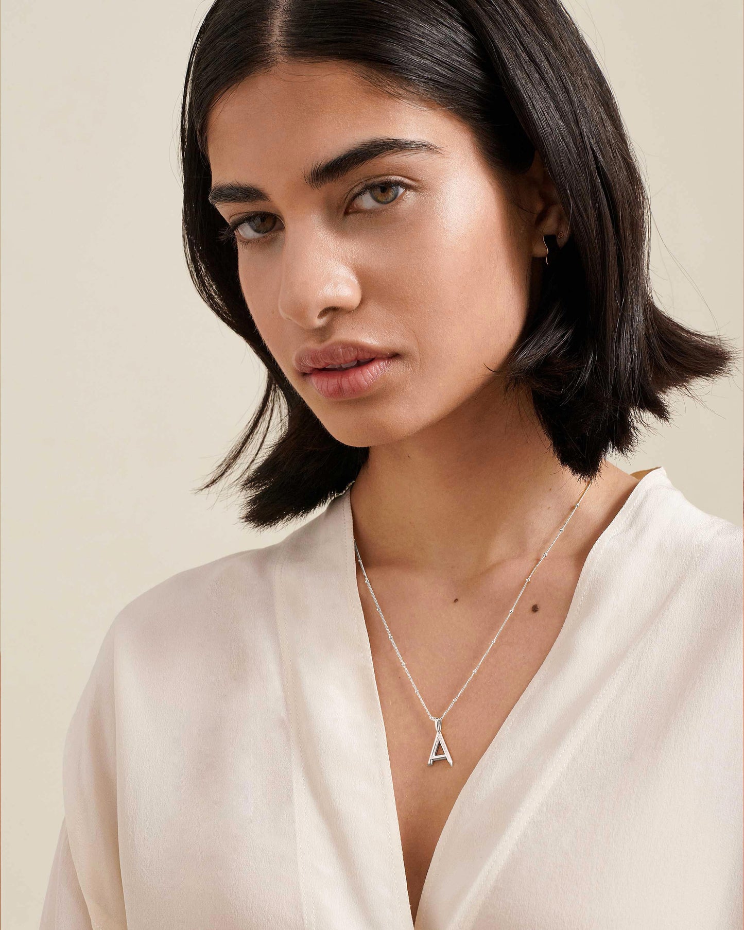 Shine with Silver Initial Necklaces