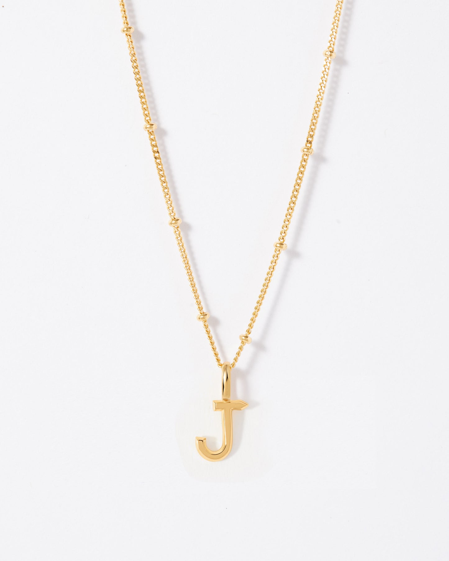 Selected Gold Mini Initial Necklace