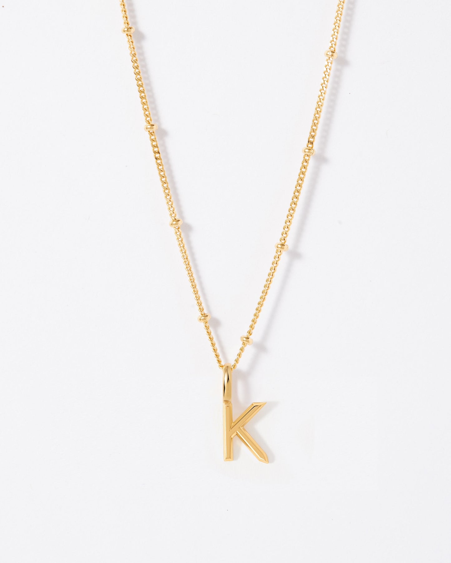 Selected Gold Mini Initial Necklace