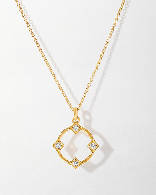 Kite Diamond Necklace - 14k Yellow Gold – EDGE of EMBER