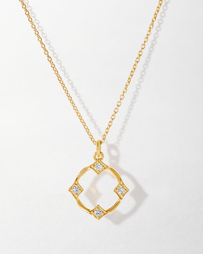 Kite Diamond Necklace - Yellow Gold