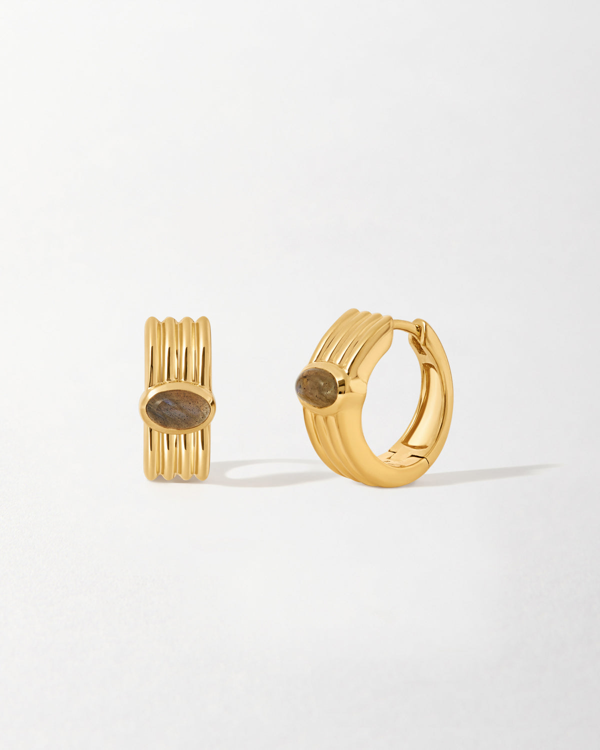 Lily Pebbles Labradorite Hoop Earrings