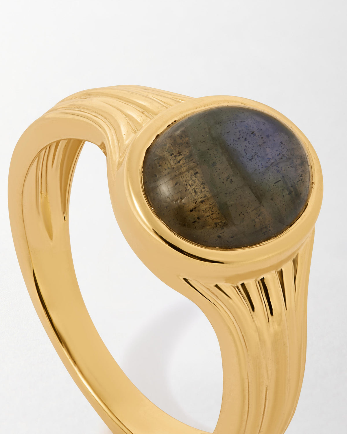 Lily Pebbles Labradorite Oval Ring