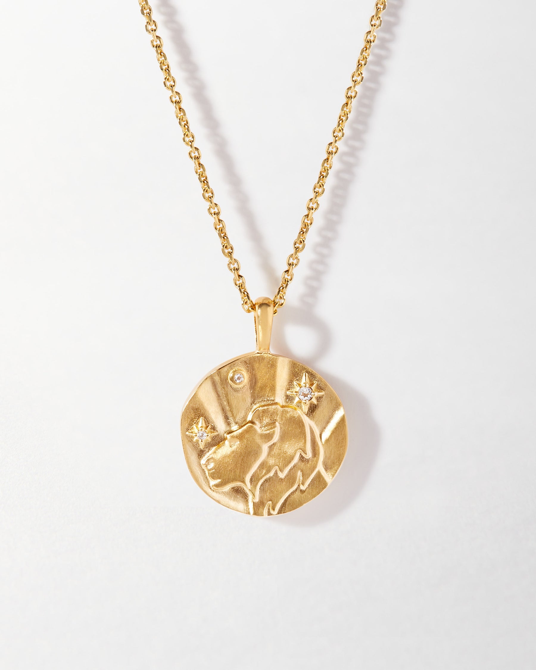Leo Zodiac Necklace | 18k Gold Plated Designer Horoscope Jewellery – EDGE  of EMBER
