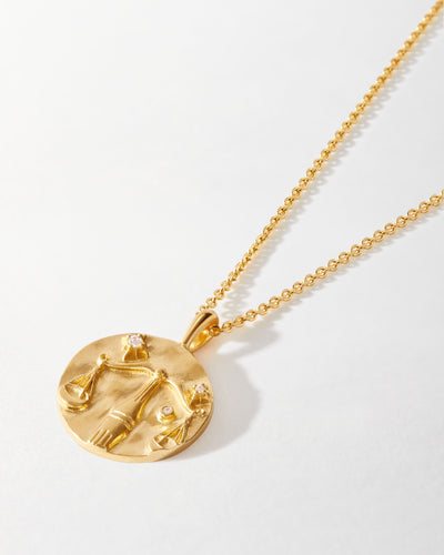 Black & Gold Zodiac Long Necklace