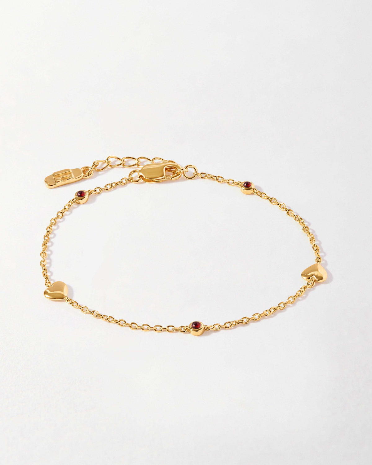 Lily Pebbles Heart Station Bracelet