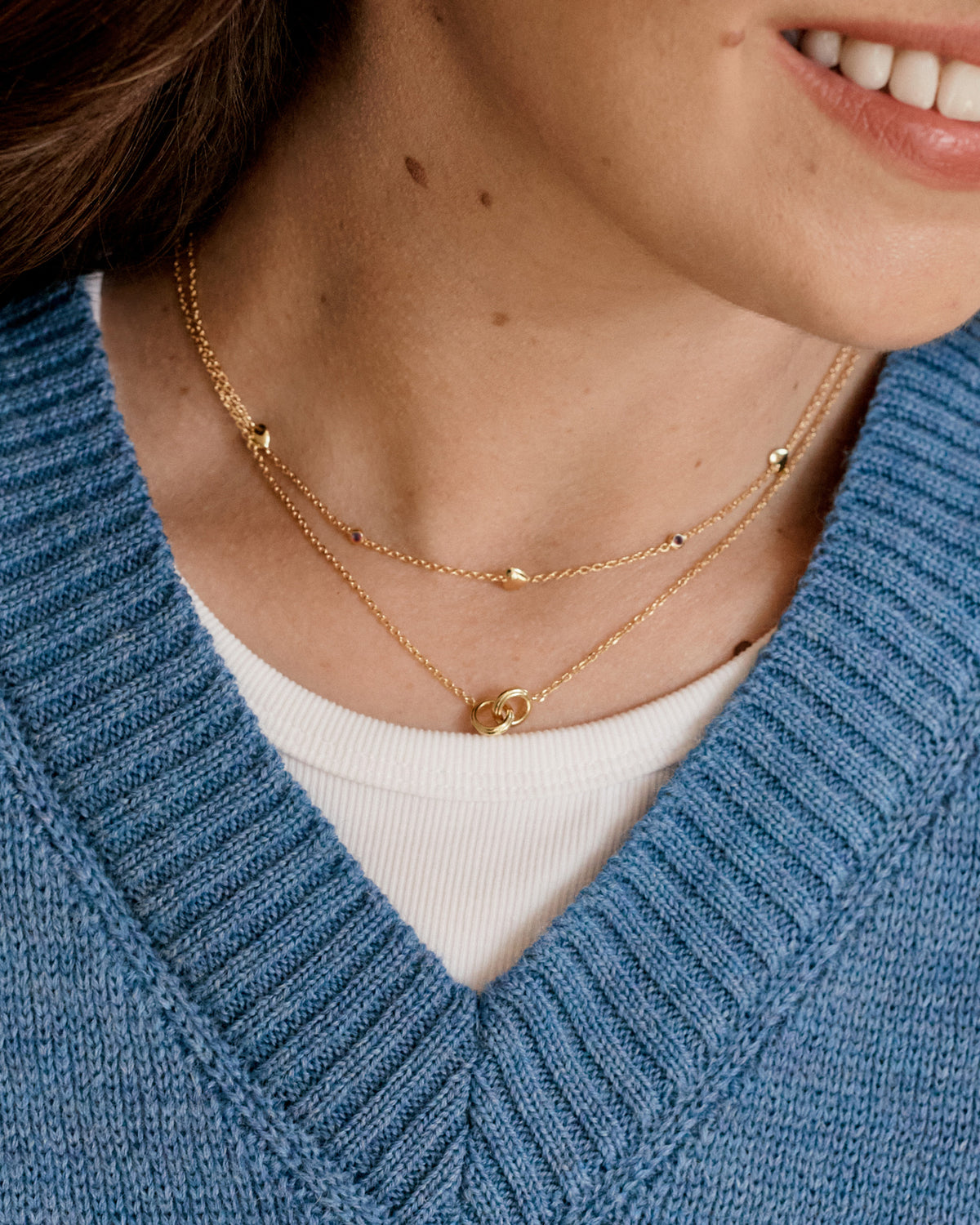 Lily Pebbles Friendship Link Necklace