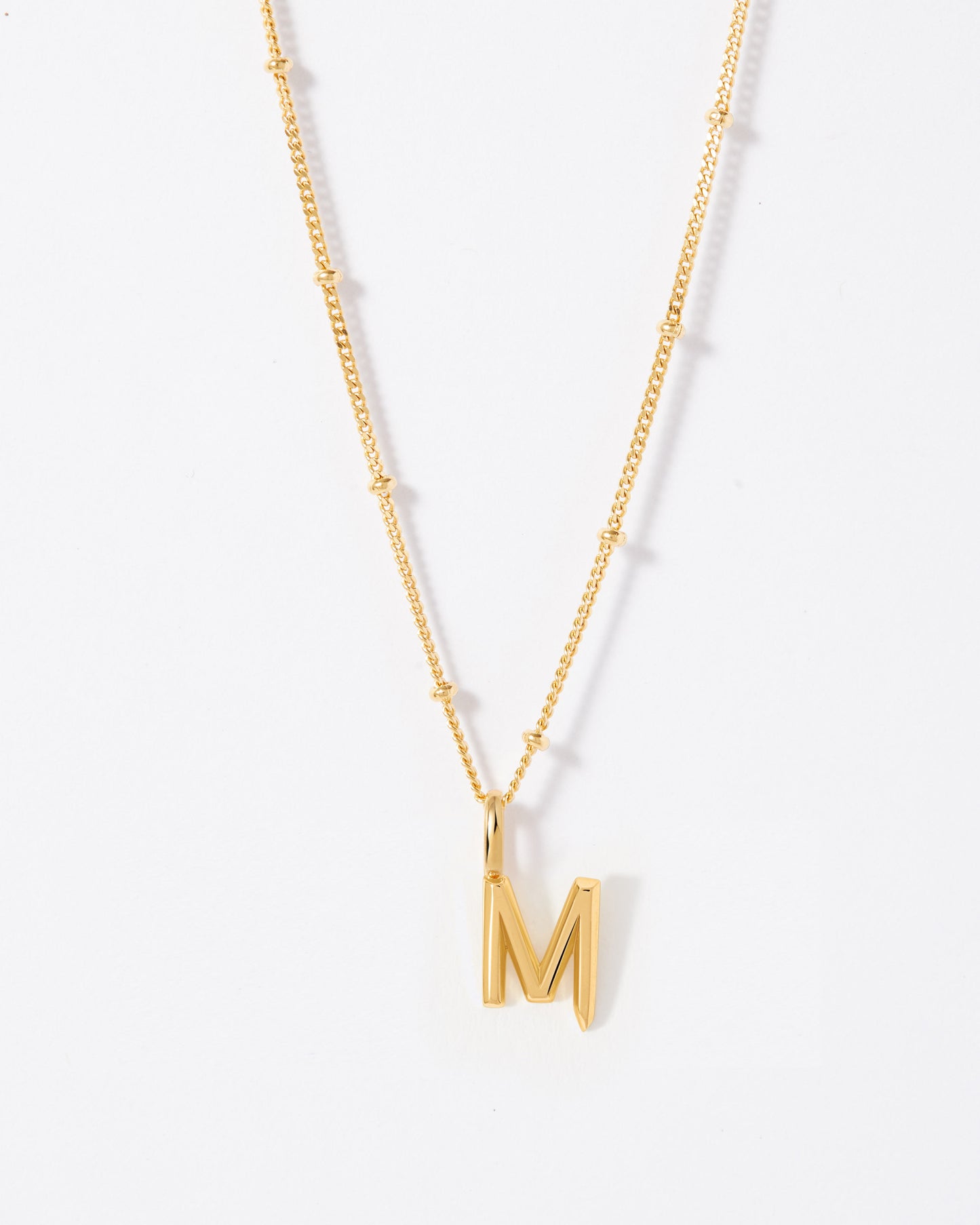 Selected Gold Mini Initial Necklace