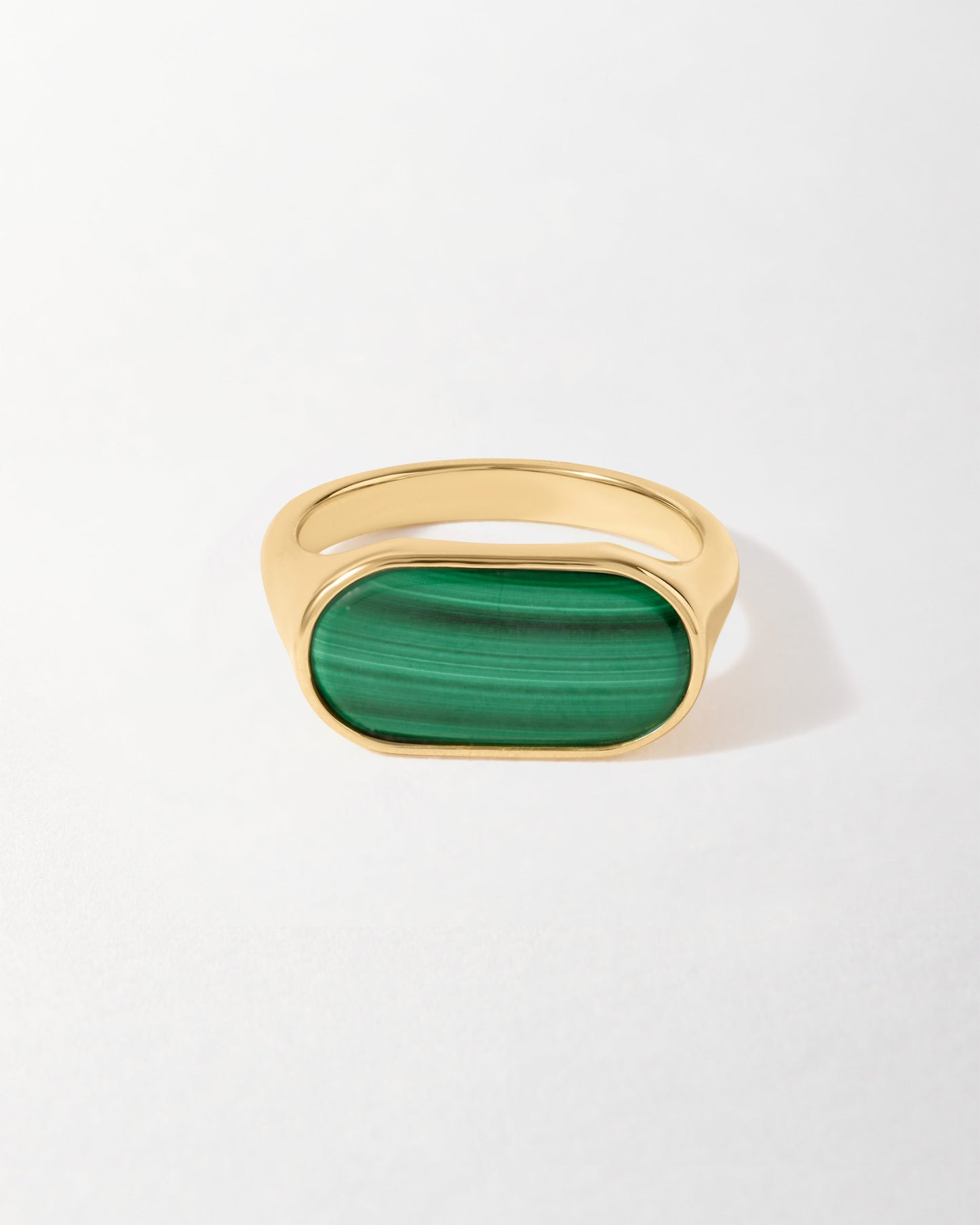 Charlotte Collins Malachite Cocktail Ring