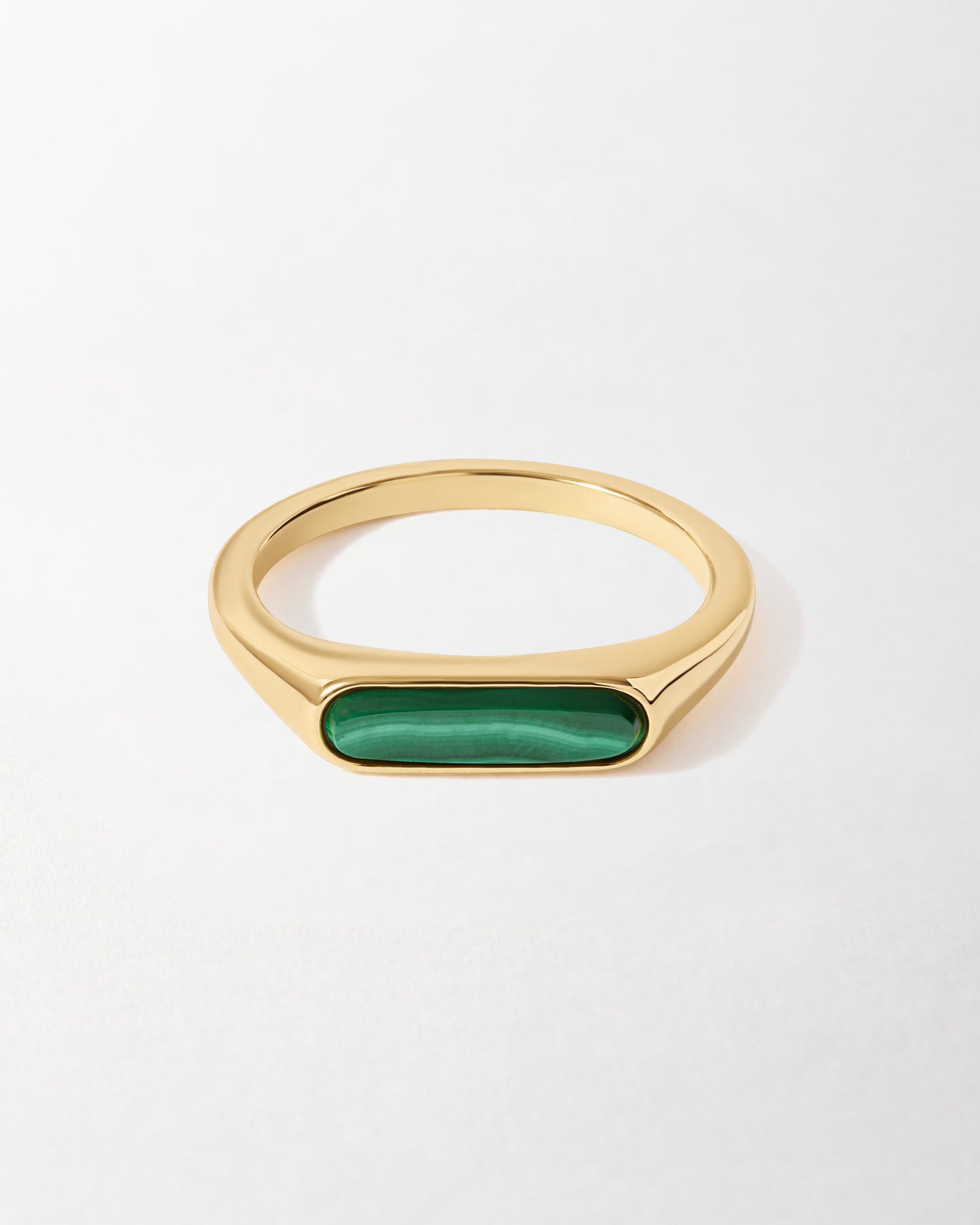 Charlotte Collins Malachite Pinky Ring