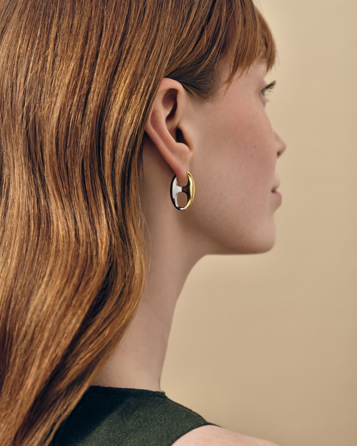Mariner Mixed Metal Hoop Earrings