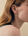 Mariner Mixed Metal Link Hoop Earrings