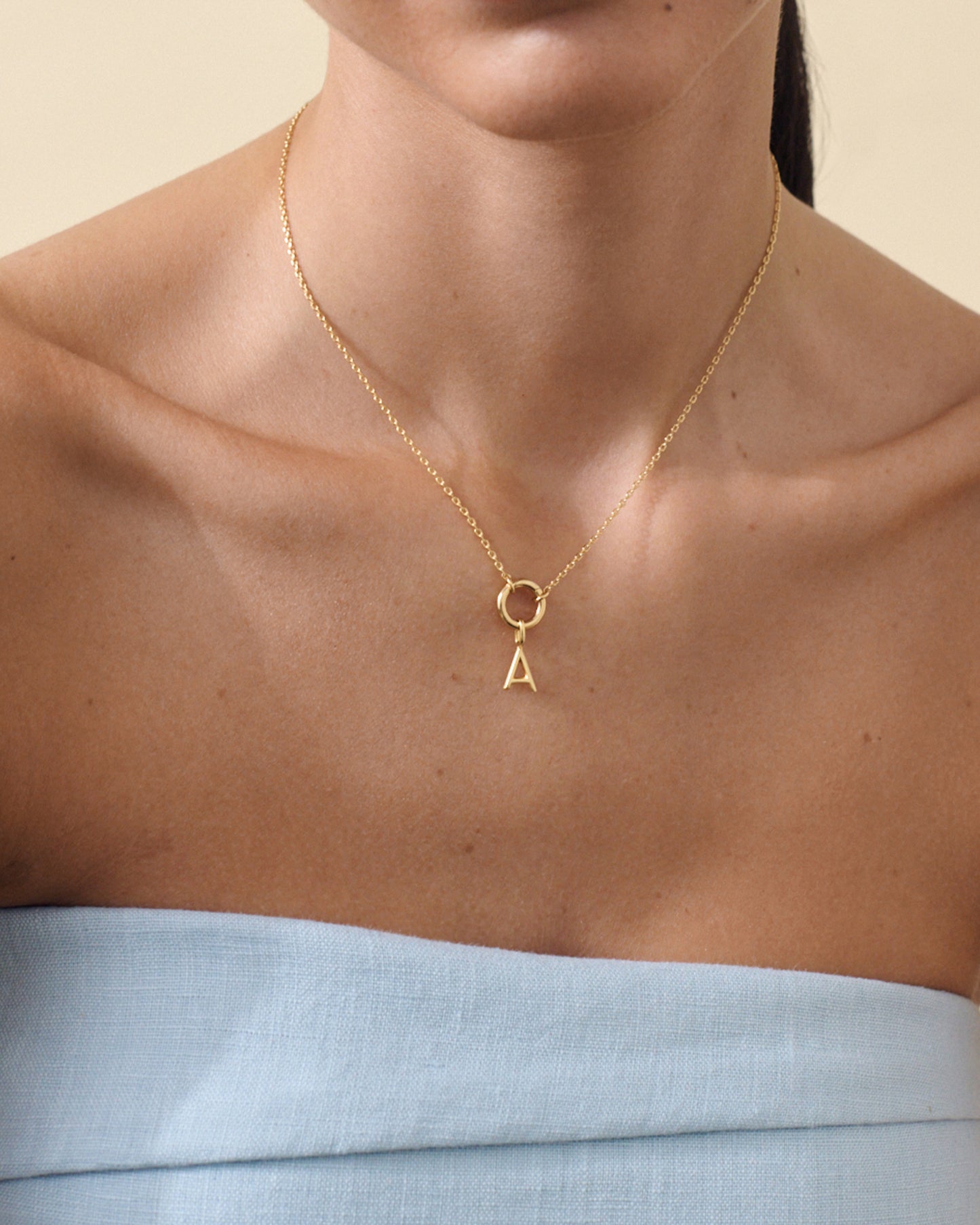 Charm holder necklace