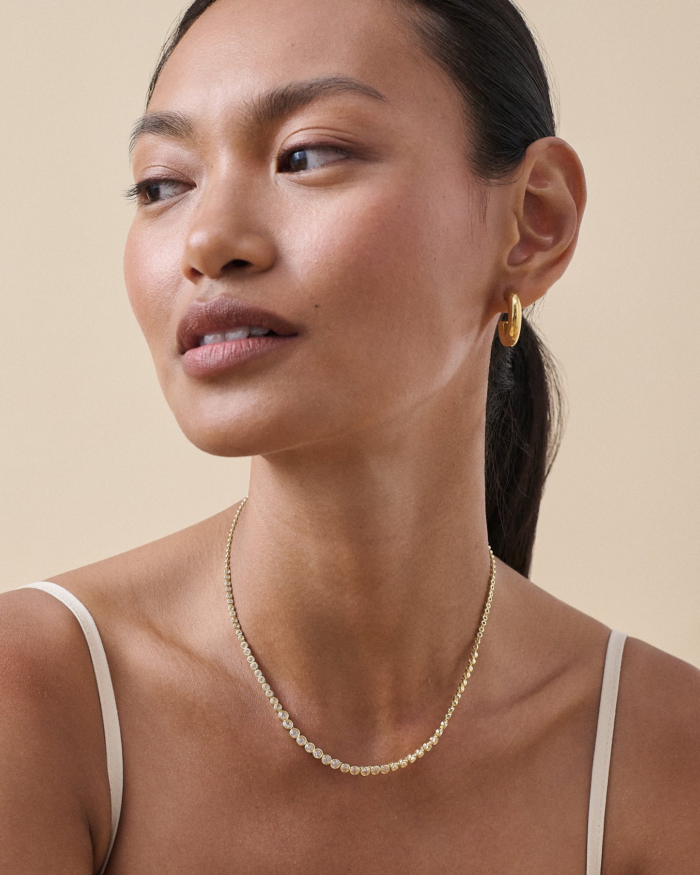 Chunky Hoop Earrings - Gold