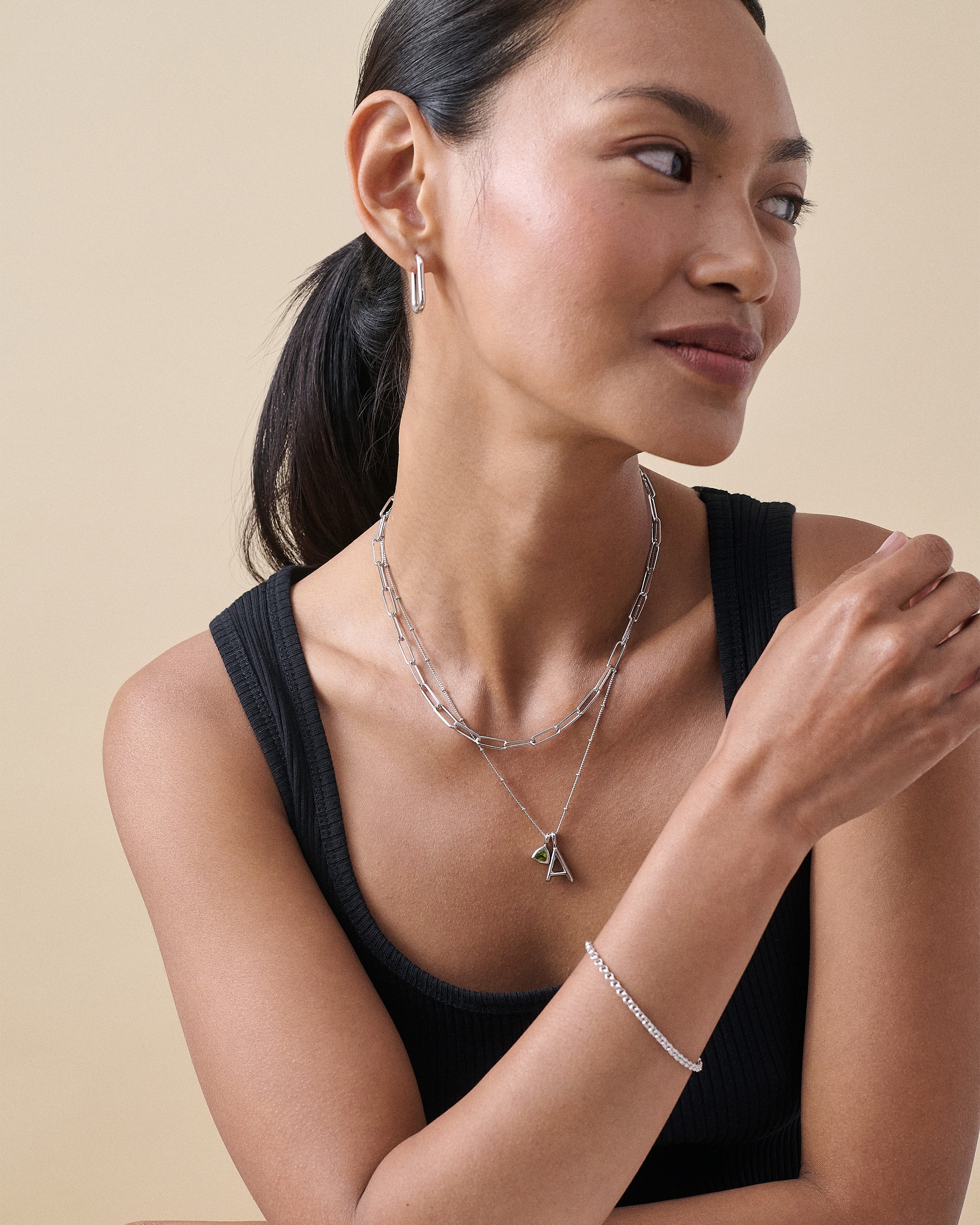 Link Hoop Earrings | Recycled Sterling Silver – EDGE of EMBER