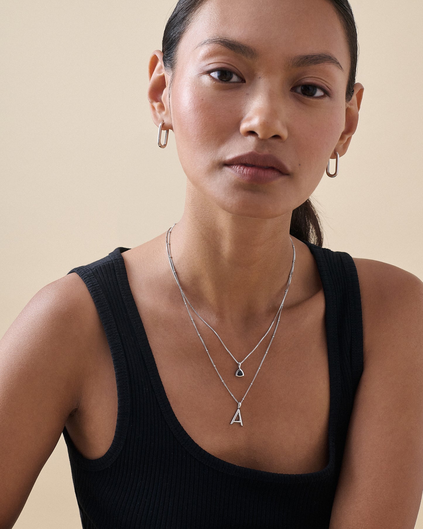 Initial Necklace - Silver