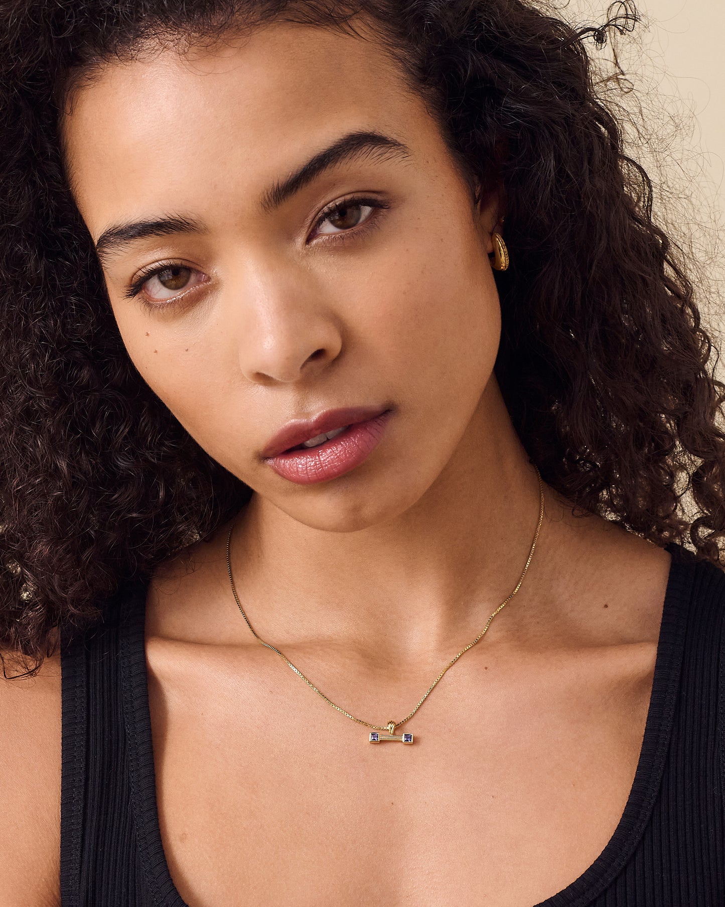 Balance T-Bar Iolite Necklace